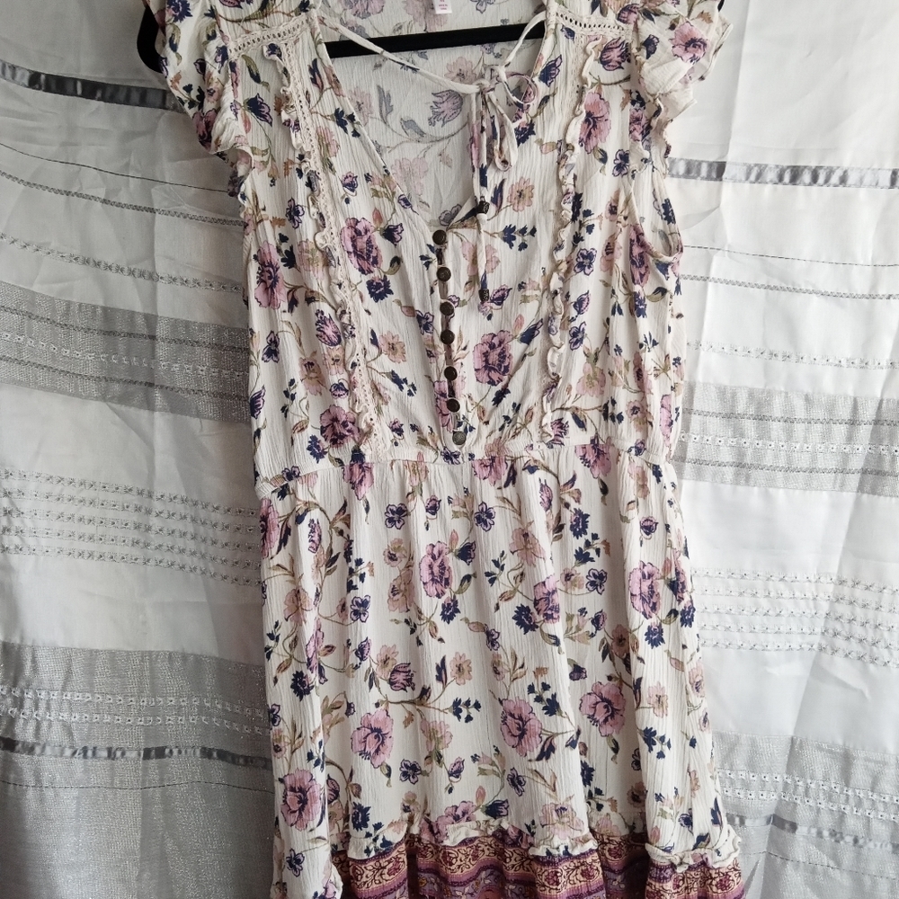 Xhiliration floral shabby chic, boho dress - Picture 5 of 10